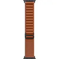 Apple - Løkke for smart watch - 49 mm, sort titanium finish - Medium størrelse - terrakotta - for Watch Hermès Series 9, SE 3, Series 10, Series 11, Series 8, Series 9, Ultra 2, Ultra 3