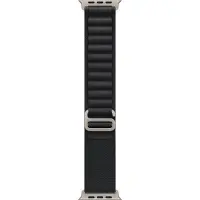 Apple - Løkke for smart watch - 49 mm, naturlig titanfinish - Large størrelse - sort - for Watch Hermès Series 9, SE 3, Series 10, Series 11, Series 8, Series 9, Ultra 2, Ultra 3