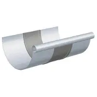 Rheinzink ekspansionsstykke halvrund 250X0,8