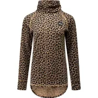 Eivy - Skiundertøj dame - Icecold Merino Wool Top Leopard til UnisexUld - Størrelse L - Brun