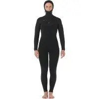 Rip Curl Dawn Patrol H 6/4 Mm Langærmet Våddragt Med Hætte Og Lynlås På Brystet Til Damer