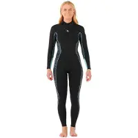 Rip Curl Dawn Patrol 4/3 Mm Dame Våddragt I Neopren Med Lange ærmer Og Lynlås På Ryggen