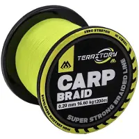 Mikado Territory Carp Flettet Fiskesnøre 1200 M