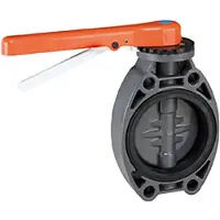 Cepex Stål 32618 Pvc-u Ø160 Butterflyventiler Std-serie Epdm-o-ringe Zinkbelagt Aksel