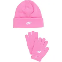 Nike Hue/Handsker - Strik - Playful Pink - - 8-16 år - Hue