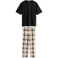 Next Pyjamas lang beige / navy / brun / sort