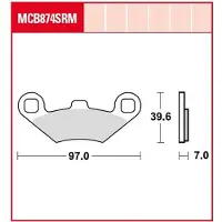 TRW Brake Pad Sinter Scooter McB874SRM