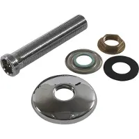 Megatherm Lige tilgangsstykke 3/4x1/2 længde 120 mm med Ø70 mm roset