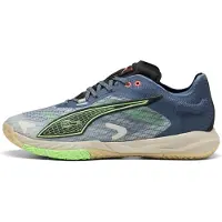 Puma Accelerate NITRO SQD 4 FOREVER.BETTER. Handball Shoes Unisex, Shoes, Vapor Gray/Inky Blue/Black, 43
