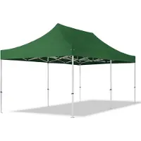 TOOLPORT 3x6m, aluminium, easy-up-pavillon, uden sidedele, mørkegrøn