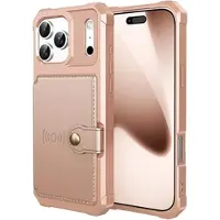 Mtp Products iPhone 17 Pro TPU Cover med Kortholder - Pink