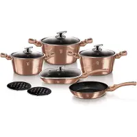 Berlinger Haus garnkøkken-æt komplet 11 dele metallic line rosegold BH-6191