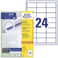 Avery-Zweckform A4 64.6x33.8 Mm Klistermærker