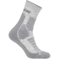 Icebreaker - Vandretøj - M Merino Hike+ Heavy Crew Blizzard Heather Alloy til UnisexUld - Størrelse 39-41,5 - Grå