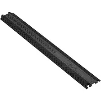 Vevor Kabelafdækningsrampe 100x13x2 cm, 907,18 kg/aksel lasteevne, Kraftig kabelslangebeskytterrampe, Gulvkabelafdækning til områder med høj trafik Indendørs Udendørs Hjemmekontor Lager Skole