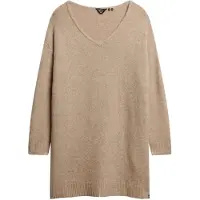 Superdry Strikkjole lysebeige