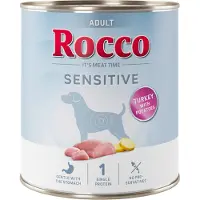 Rocco Sensitive 6 x 800 g - NYHED: Kalkun & kartoffel