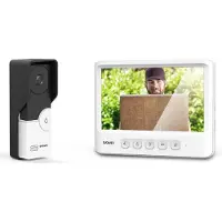 Evolveo DoorPhone DPIK06W, 17,8 cm (7), LCD, 800 x 480 pixel, 110°, IR, Sort, Hvid