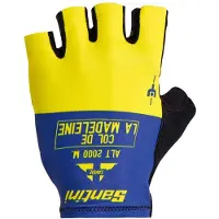 Santini Maillot Jaune Col De La Madeleine 2025 Fingerløse Handsker