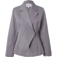 Pieces Blazer 'PCFalka' grå / hvid
