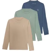 Abercrombie & Fitch Shirts mørkeblå / lysebrun / lysegrøn