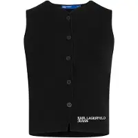 Karl lagerfeld JEANS Strikvest sort / hvid