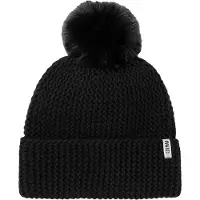 Colmar - Skihuer dame - Ladies Pompon Beanie Black til Unisex - Sort