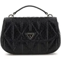 GUESS Skuldertaske 'Sac Bandoulière Betula Satchel Black' sort