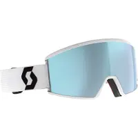 SCOTT - Skibriller - Ambit Compact Mineral White/Black AMP Ice Chrome S2 til UnisexSilikone - Hvid