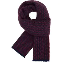 Boggi Milano Sjal navy / burgunder