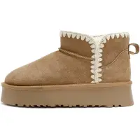 Derimod Ankelstøvler camel / hvid