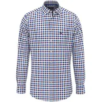 Fynch&Hatton Classic Combi Check Skjorte Med Lange ærmer