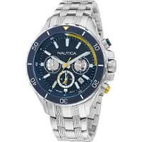 Nautica Analogt ur 'NST' navy / guld / hvid