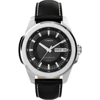 Timex Analogt ur 'Essex' sort / sølv / hvid