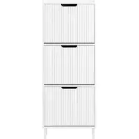 SoBuy Skoskab 50x130x19 cm Hvid