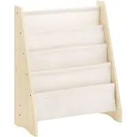 SoBuy Montessori-bogreol 4 niveauer Natur 63x28x76 cm