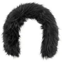 Poivre Blanc - Skihuer dame - Trim Fake Fur Band Black til UnisexUld - Sort