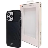 Saii Karbonfiber iPhone 13 Pro TPU Cover - Sort