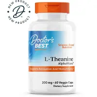 Doctors Best , L-Theanine, AlphaWaveÆ, 200 mg, 60 Veggie Caps