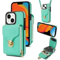 Mtp Products iPhone 15 Plus Alt-i-et cover med pung og rem - Mynte