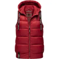 NAVAHOO Vest 'Kassidy' rustrød / sort / hvid