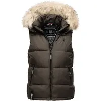 MARIKOO Vest 'Eisflöckchen' creme / antracit