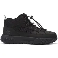 Timberland Timberlandtil drenge. TB0A64DR0151 GreenStride Motion 6 low top lædersko med snørebånd, sort (33), Fast, Blonder, Casual, Sport, Udendørs, b