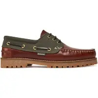 Barbour Barbourtil mænd. MFO0795 Læder Nautic Deck Boat brun, grøn (42), Fast, Blonder, Casual