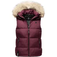 MARIKOO Vest 'Eisflöckchen' beige / bordeaux