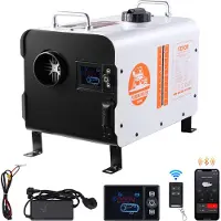 Vevor 5-8KW dieselvarmer, 12V/24V alt-i-en dieselluftvarmer, med Bluetooth APP-styring, fjernbetjening og displayskærm, CO-alarm, hurtig opvarmning, bærbar dieselvarmer til køretøjer og udendørs brug