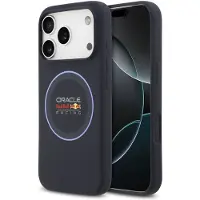 Red Bull iPhone 17 Pro Oracle Racing Blue Ring Flydende Silikone Cover - MagSafe-kompatibel - Flåde