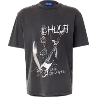 HUGO Bluser & t-shirts 'Noctornix' greige / sort / hvid