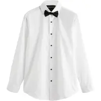 Next Forretningsskjorte sort / hvid