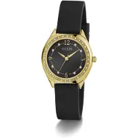 GUESS Analogt ur 'Charlotte' guld / sort